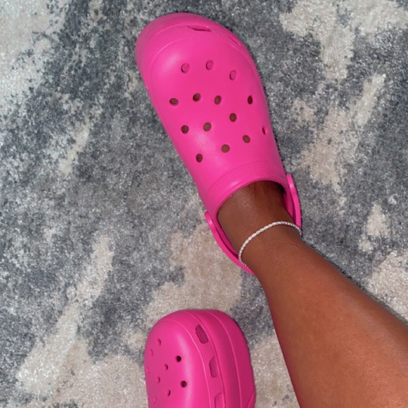 Pink Platform Clogs - Picture 2 of 3